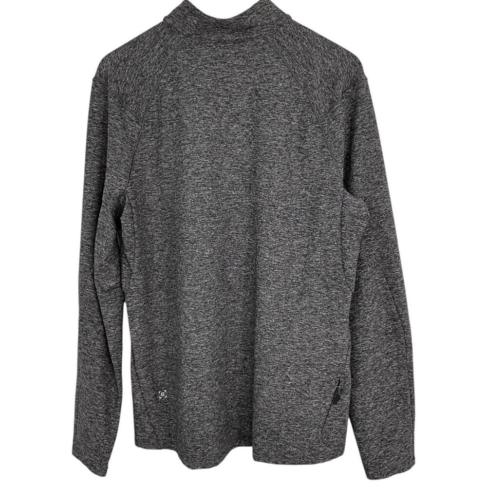 Lululemon Surge Warm 1/2 Zip Pullover Shirt Heathered Black Size Large L - Picture 4 of 7